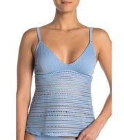 NWT Robin Piccone Perla blue swimsuit tankini top