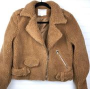 Camel Cozy Teddy Bear Jacket