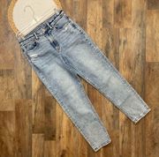 Stretch Mom Jeans Womens 6 Distressed High Rise