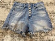 Light Wash Jean Shorts 