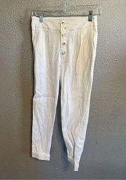 Impressions Boutique High Rise Ribbed Pearl Pants Size Small NWT