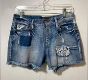 Cato Premium Denim Boho Shorts Size 8