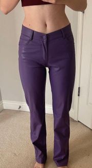 ZARA NWT Purple Leather Pants