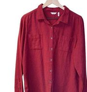 WOMEN’S Woolrich red Flannel Pemberton Button-Down Shirt