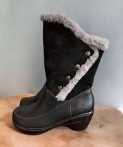 JBU by Jambu NEW Camille Faux Fur Wedge Boots Size 9