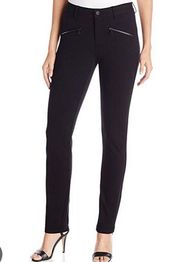 NYDJ ski zip pocket ponte slim fit leggings, size 8