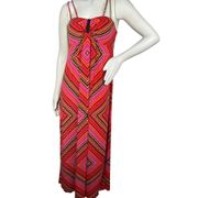 Carole Little Maxi Boho Sleeveless V Neck Summer Dress 12