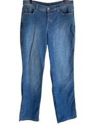 Kuhl | 10" Kontour Flex Denim Straight Outdoor Midwash Jeans | Size 14