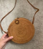 Boutique Rattan Woven Purse 