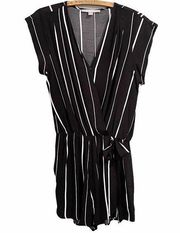 Sweet Rain Striped Short Romper Black & White Women’s Size Small Summer Vacation