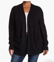 Madewell Cozy Walker Cardigan in True Black Alpaca Merino Wool Blend Size 3X NWT