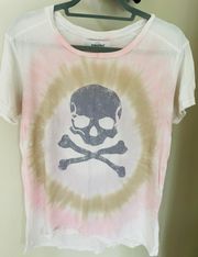 Tie Dye T-shirt with Skull