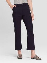 *Target Womens A New Day Kick Flare Ankle Pant Size 10 Black Casual Stretch