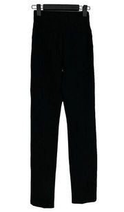 SPANX The Perfect Pant Size XS Black Slim Straight Full Length Pull On Stretch