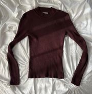 Brown  Knit Sweater