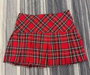 Y2k Tripp Nyc Red Plaid mini skirt