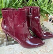 Who what wear size 8 deep red heel boots