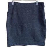 Adrienne vittadini grey pencil‎ skirt size 6