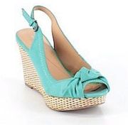 Apt.9 Callista peep toe sling back wedges