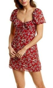 Bardot Juniper Floral Puff Sleeve Mini Dress