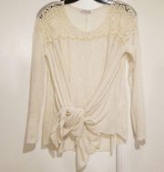 💕DAINTY HOOLIGAN💕 Lace & Crochet Detail Top Boho Chic Small