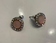 Pink And Silver Earrings