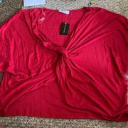 Nwt sage the label red blouse large