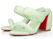 Christian Louboutin Inflama Sab 85 mm Sandals Nappa leather Studio size 38.5