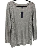 NWT NYDJ Sequin Crewneck Sweater M