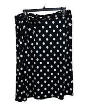 Melissa Paige black and white polka dot skirt size 1X