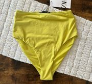 Zara High waisted Bikini swim bottom Size S NWT