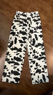 Cow Print Jeans