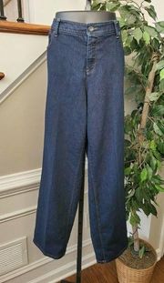 Sonoma Women's Blue Denim Cotton Bootcut Mid Rise Straight Legs Jeans Pant