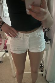 American Eagle Outfitters White Jean Shorts