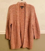 Women’s Primark Pink Confetti Oversized Open Cardigan Size Extra Small