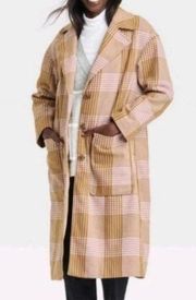 Plaid Pink Brown Jacket