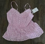 super cute light pink tank top