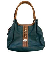 Boc born Concept Faux Pebbled Leather Green Brown Purse, Womens