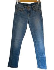 J. Crew Y2K Jeans Women's 27 Blue Denim Matchstick Stretch Mid/low Rise Straight