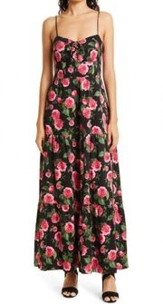 ALICE + OLIVIA Chantay Floral-Print Maxi Dress in Multicolor Size US 2