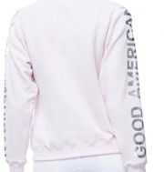Good American White Holographic Crewneck Pullover Sweatshirt Size 4