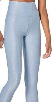 Carbon38 High-Rise Full Length Leggings in Light Bmue Takara Shine