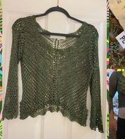 Bette Paige crochet crop top sz L