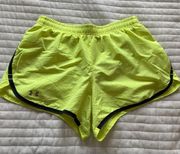 Under Armour Neon Yellow Under Armor Shorts