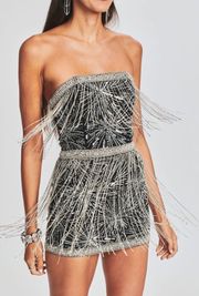 Retrofete Dixie Sequin Fringe Dress