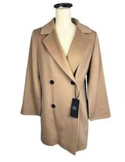 Cinzia Rocca virgin wool cape sleeve pea coat size 6, NWT