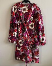 Vera Bradley Pink Red Floral Robe S/M