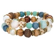 Chico’s Georgia Cool multi strand beaded bracelet