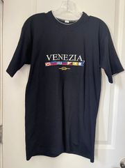 Vintage 90s embroidered Venezia TShirt size M. With foldable sleeved yo show white border! Condition 9/10