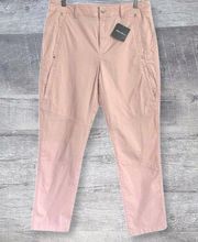 Cityscape Pink Ankle Pant NEW Womens 10 4(32X27) Mid Rise Curvy Slim